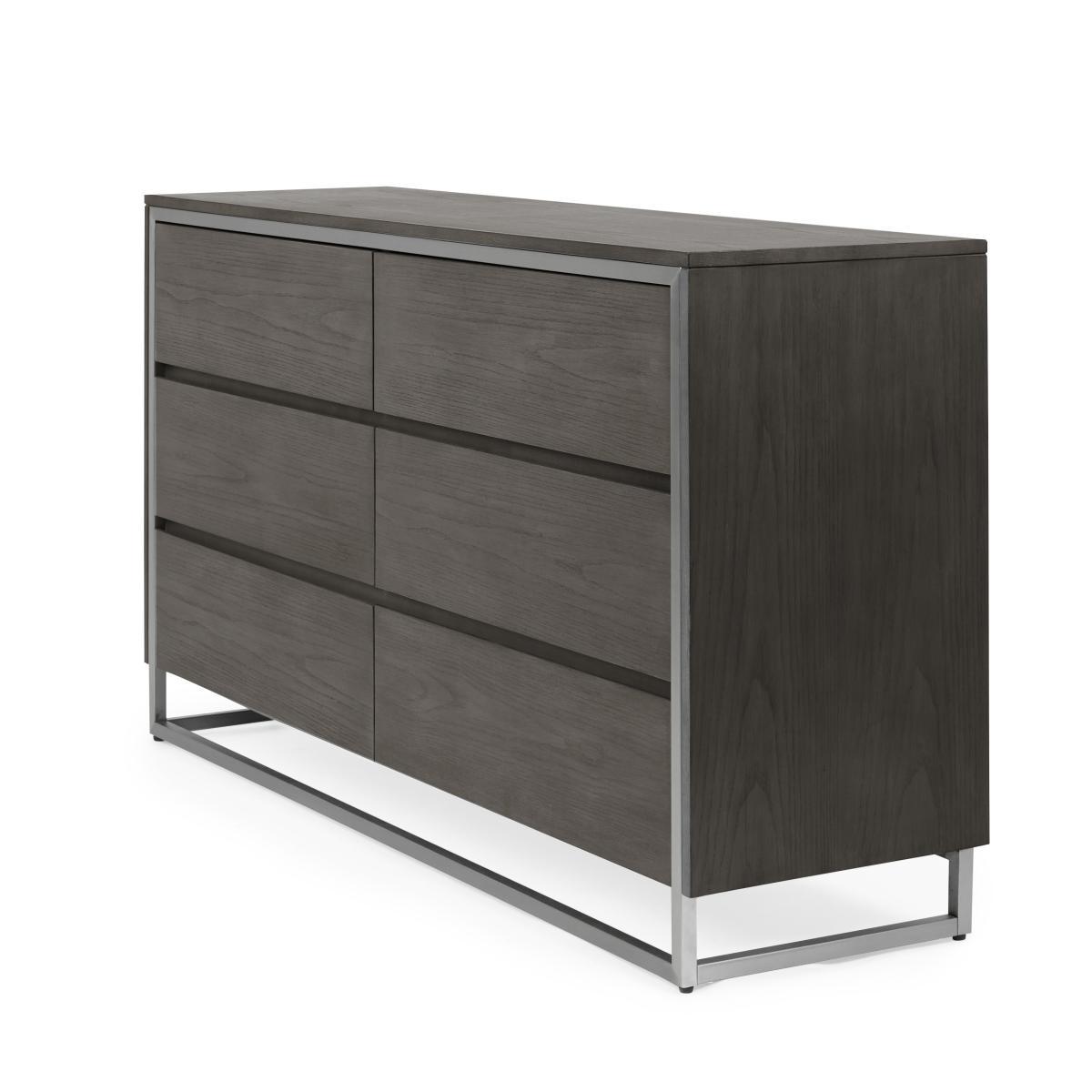Logan 6 Drawer Chest Grey – image 4
