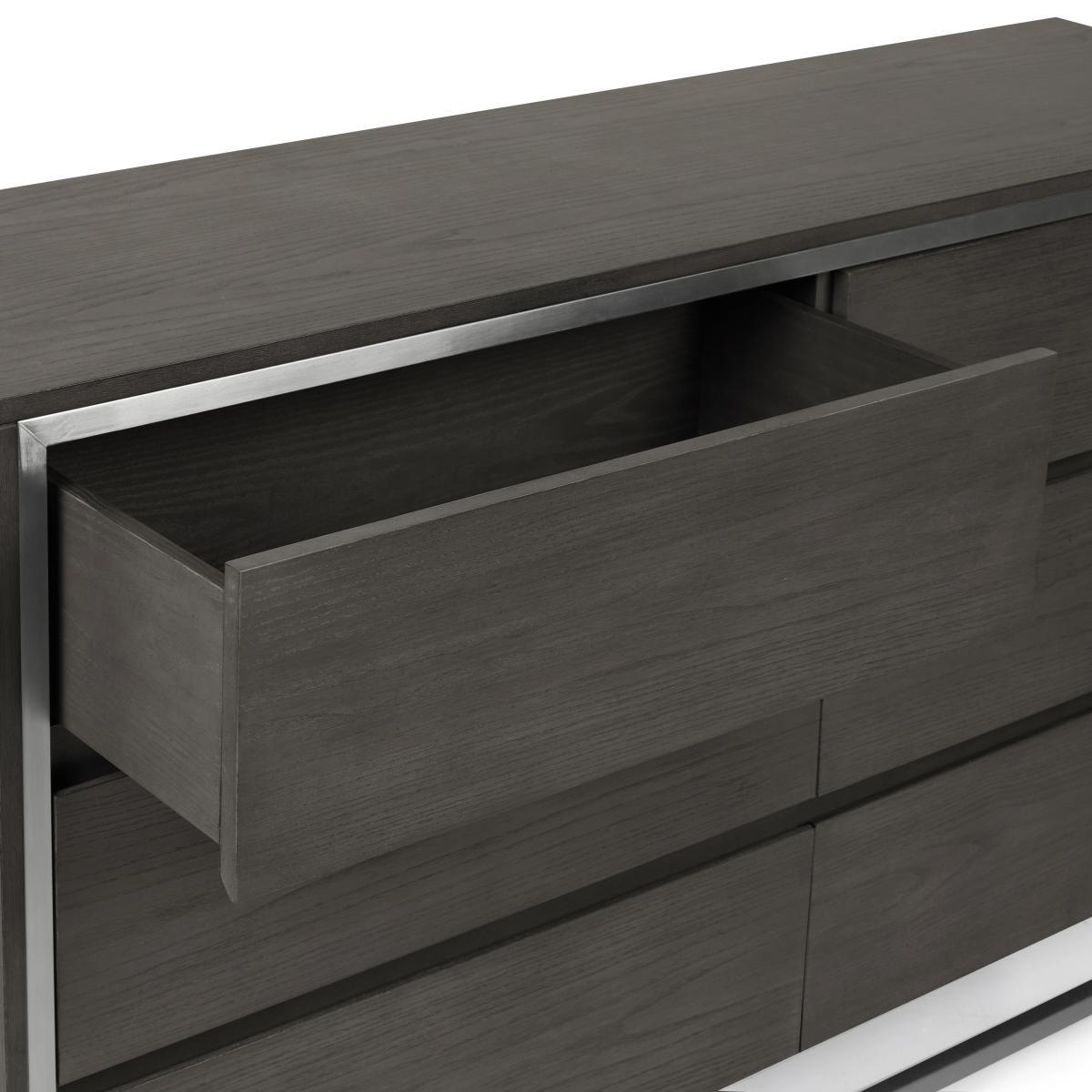 Logan 6 Drawer Chest Grey – image 6