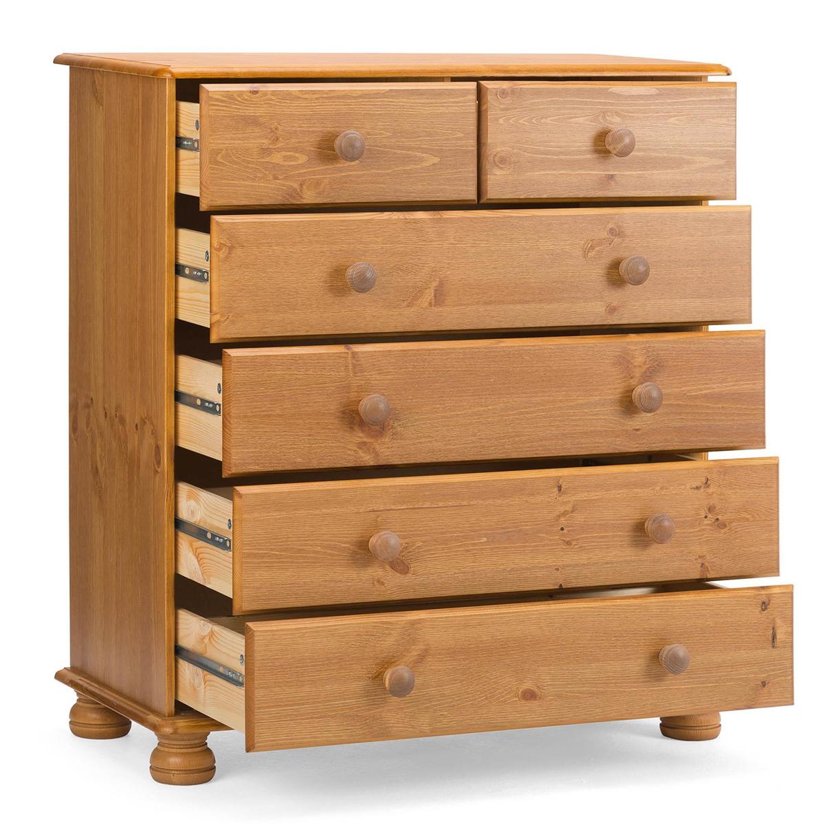 Colburn Pine 6 Drawer Chest Natural – image 4