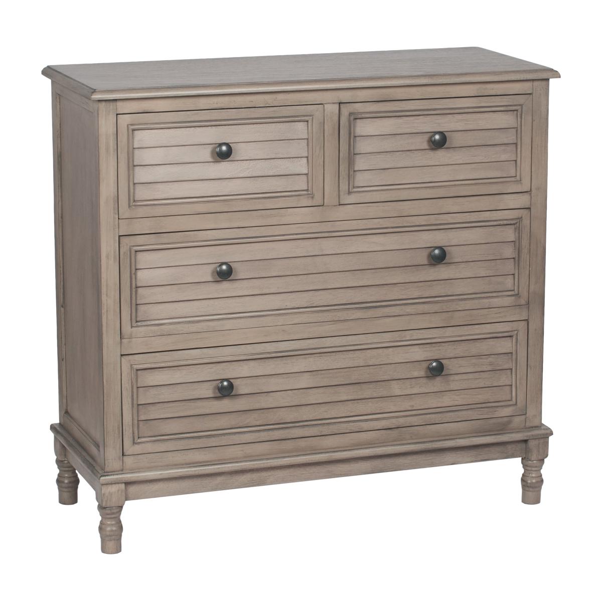 Pacific Ashwell 4 Drawer Chest, Taupe Pine Brown – image 2