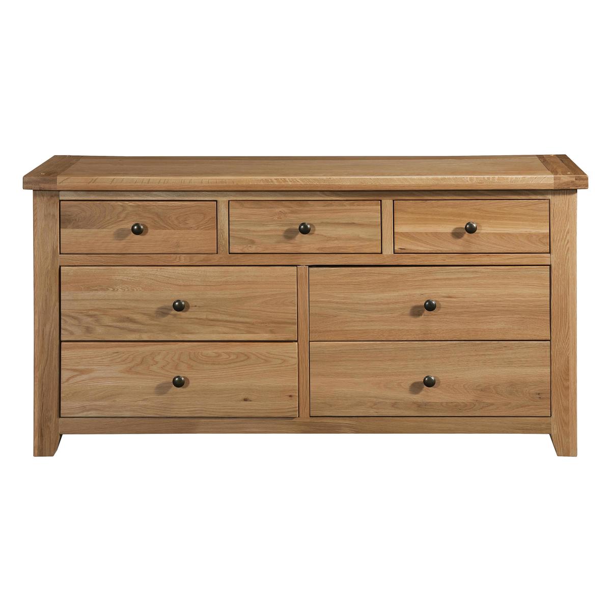 Furnitureland - California 3+4 Drawer Chest of Drawers - Brown – image 1
