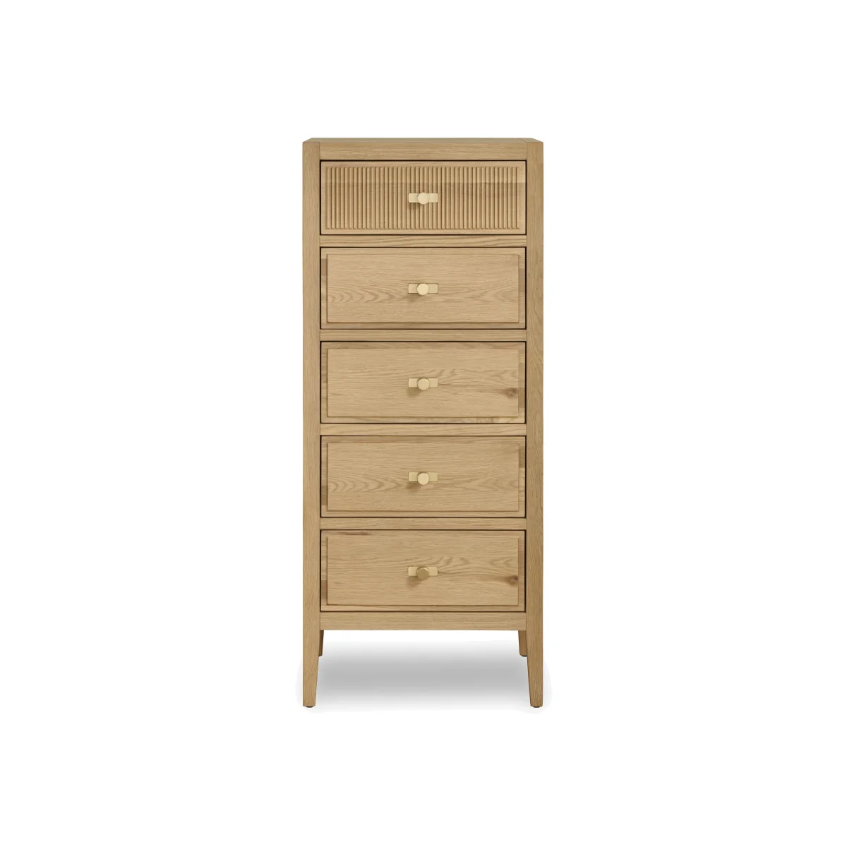 Alicent 5 Drawer Tallboy - Bedroom Furniture - In Time for Christmas – image 1