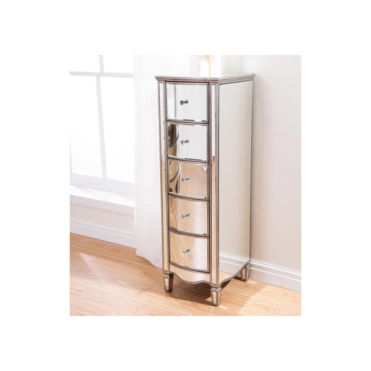 Chiara 5 Drawer Narrow Chest – image 2