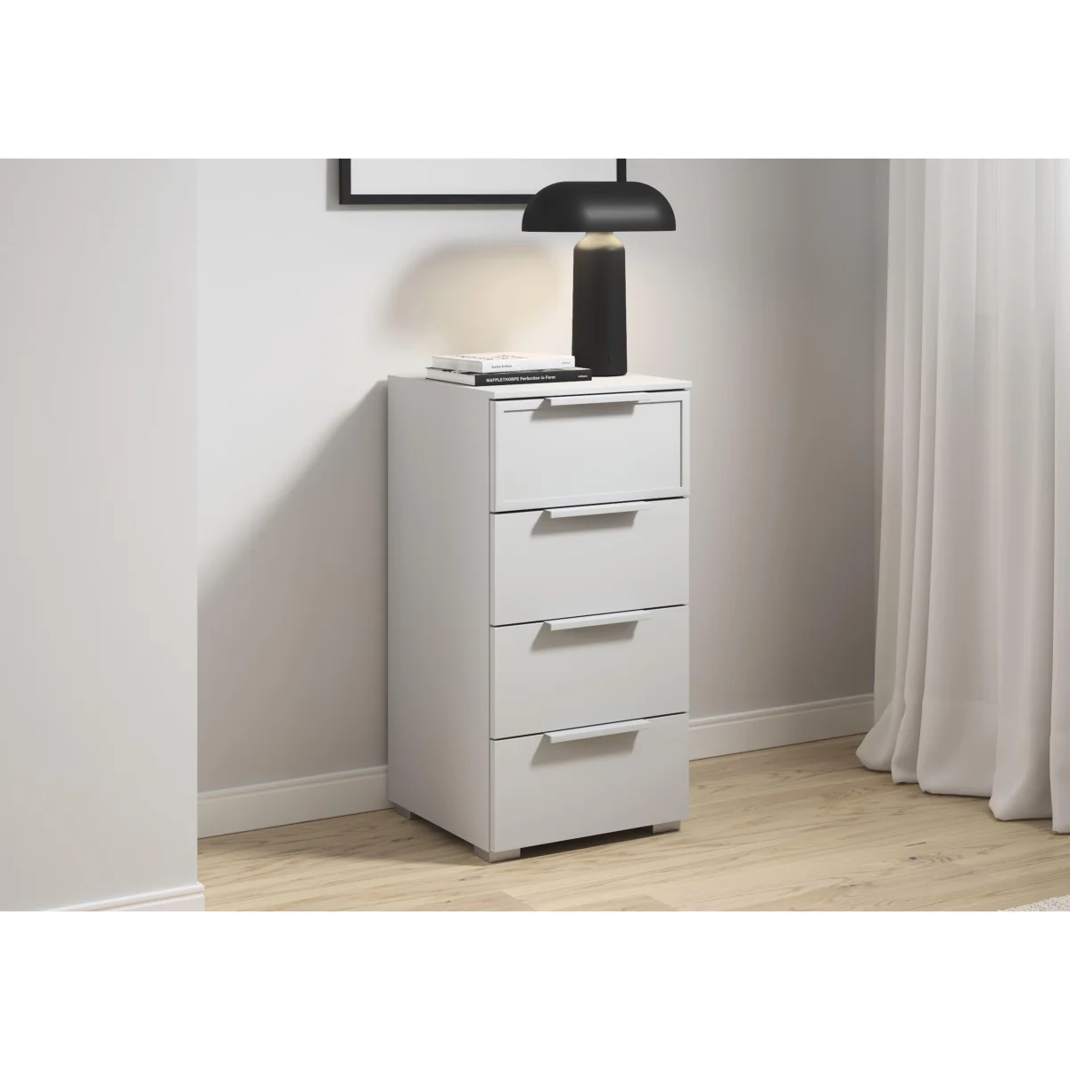 Rauch - Cadre 4 Drawer Narrow Chest - Sonoma Oak – image 2