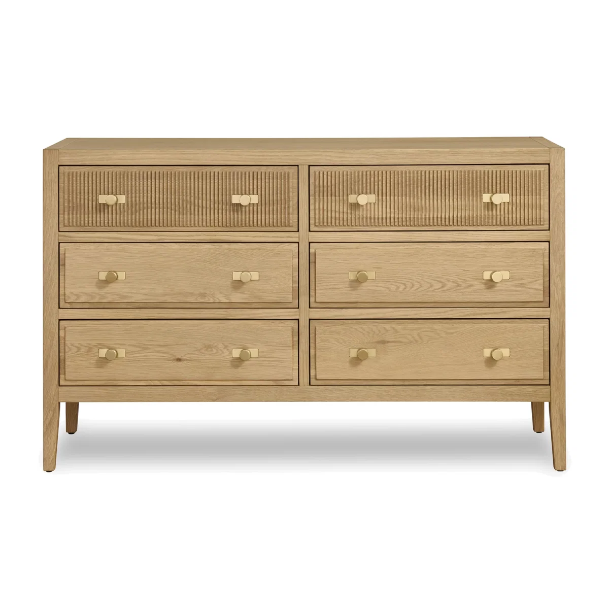 Alicent 3+3 Drawer Wide Chest - Bedroom Furniture - In Time for Christmas – image 1