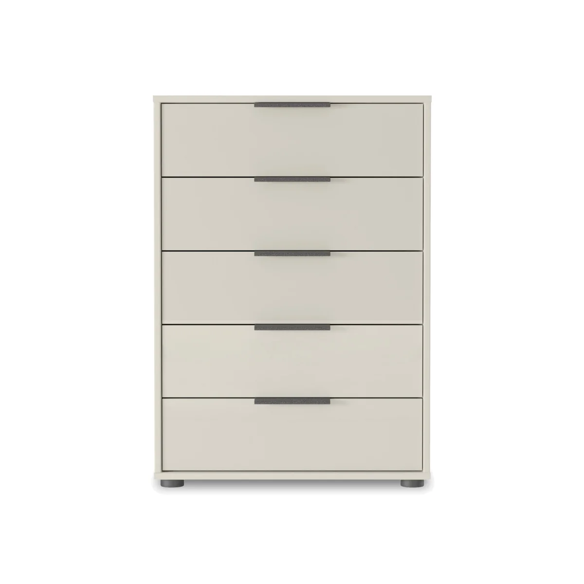 Wiemann - Instinct 60cm 5 Drawer Glass Chest - Champagne - Bedroom Furniture - In Time for Christmas – image 1