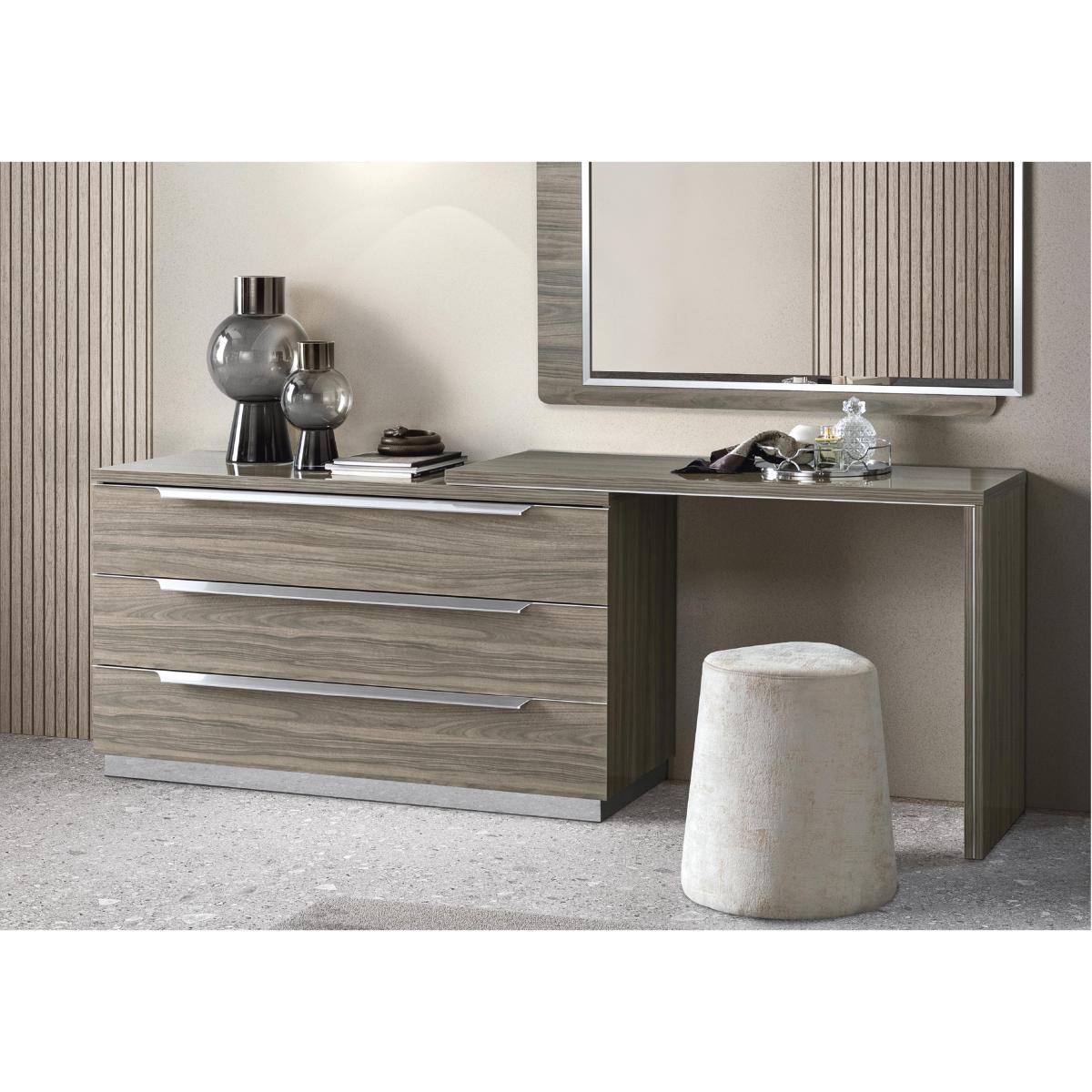Venezia 3 Drawer Single Dresser with Extension – image 2