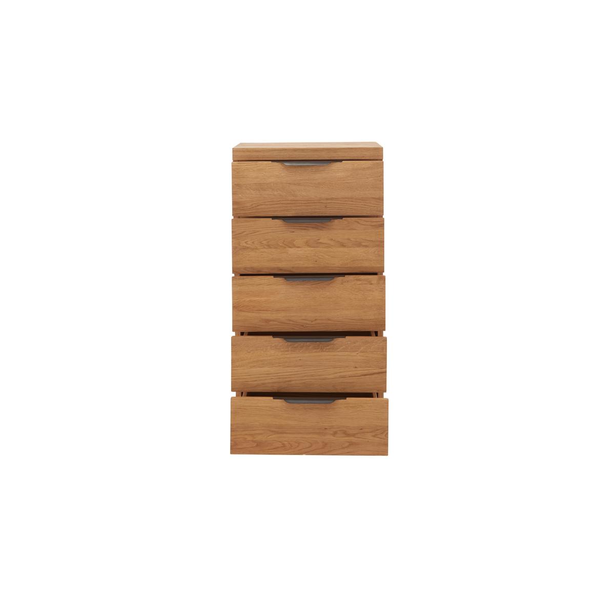 Earth 5 Drawer Narrow Chest of Drawers - Brown - By Furniture Village – image 6