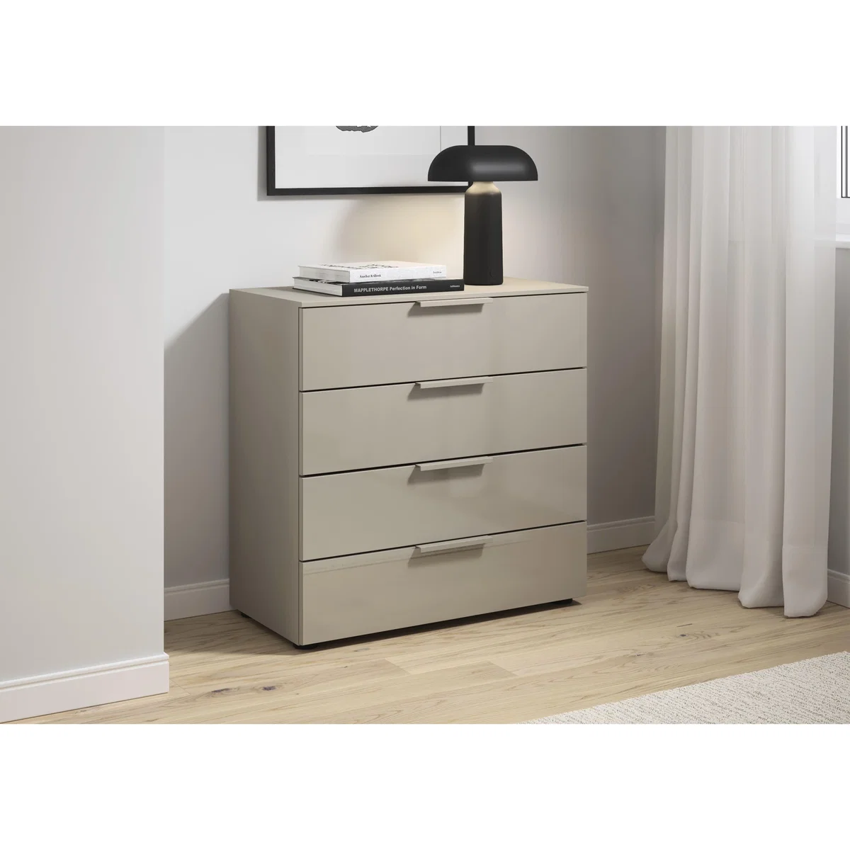 Rauch - Estella 80cm 4 Drawer Chest - Alpine White - Bedroom Furniture - In Time for Christmas – image 2