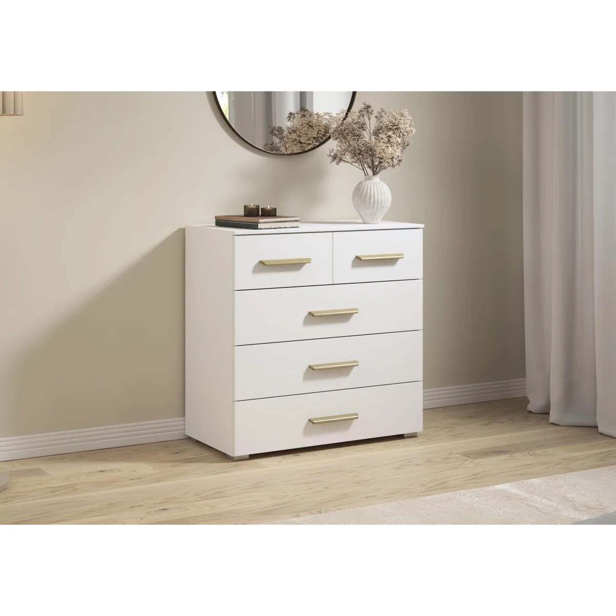 Rauch - Flavia 2+3 Drawer Decor Chest - Metallic Grey – image 2