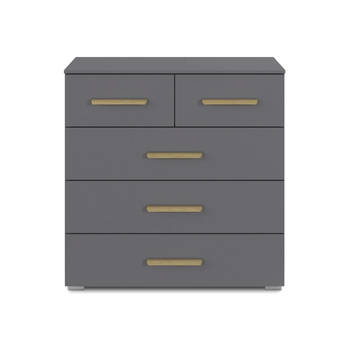 Rauch - Flavia 2+3 Drawer Decor Chest - Metallic Grey – image 1