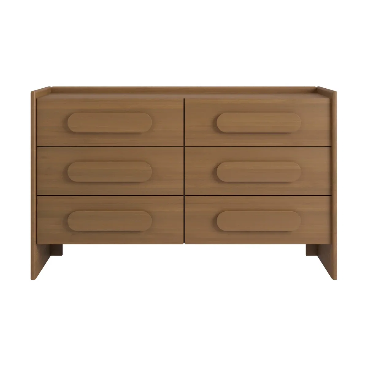 Wide Dark Wood Chest of 6 Drawers - Margot – image 5