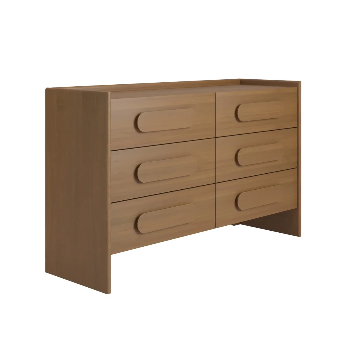 Wide Dark Wood Chest of 6 Drawers - Margot – image 6