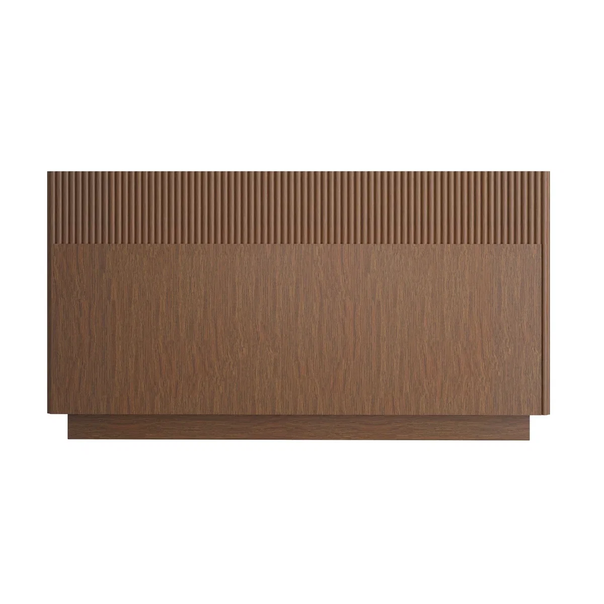 Walnut Ribbed 6 Drawer Wide Chest of Drawers - Fully Assembled - Drew – image 8