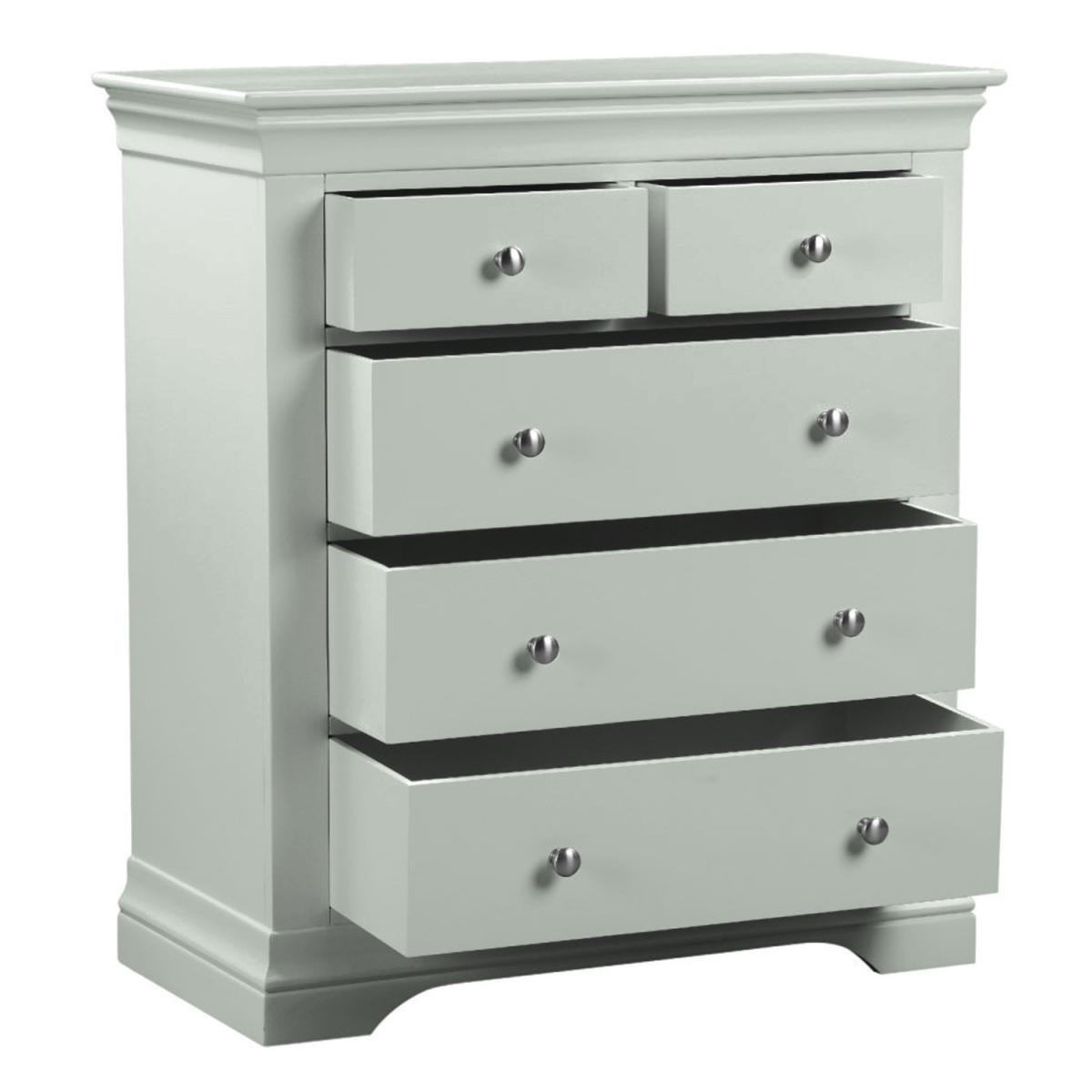 3 + 2 Drawer Chest of Drawers in Sage - Olivia – image 5
