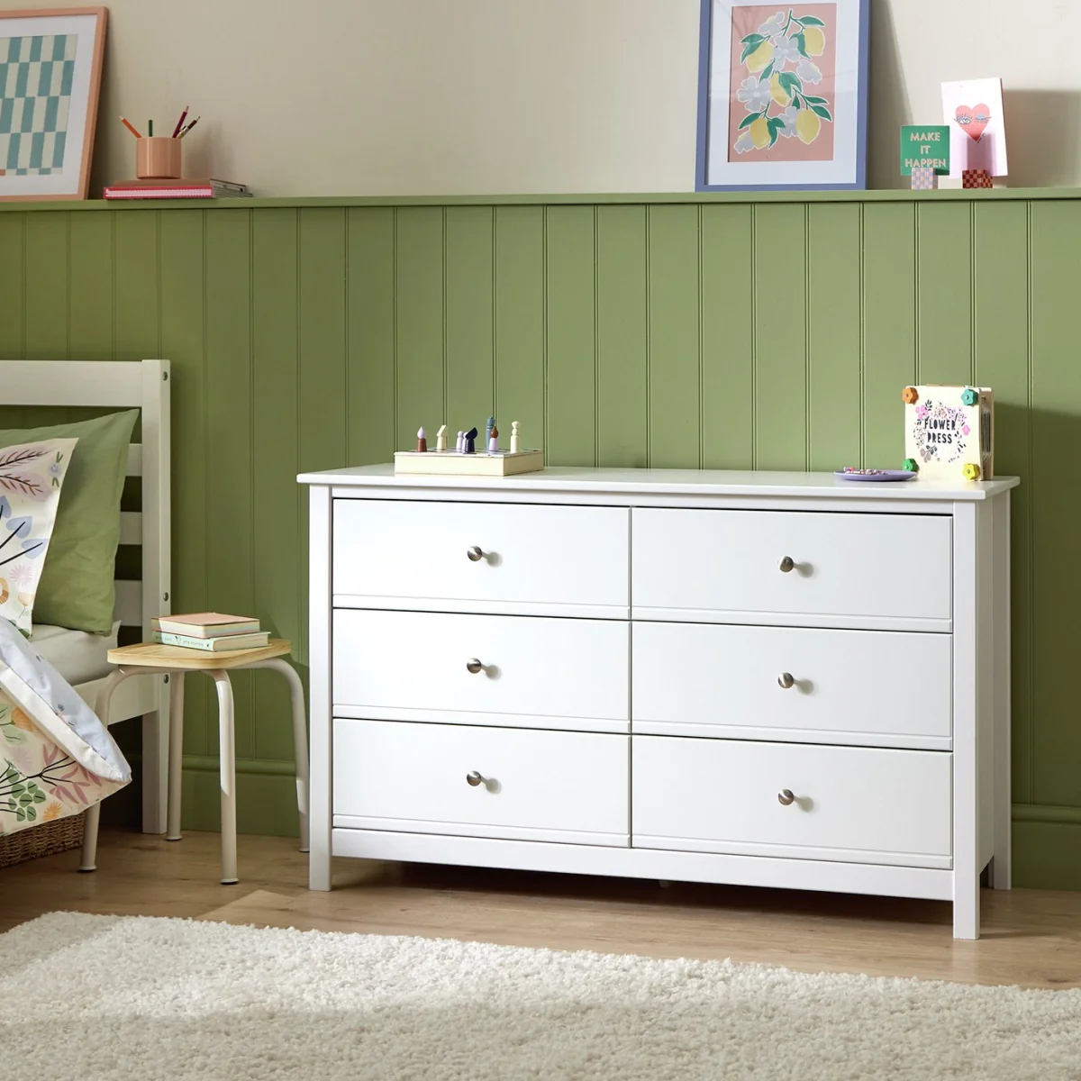 Habitat Brooklyn 6 Drawer Chest - White – image 2
