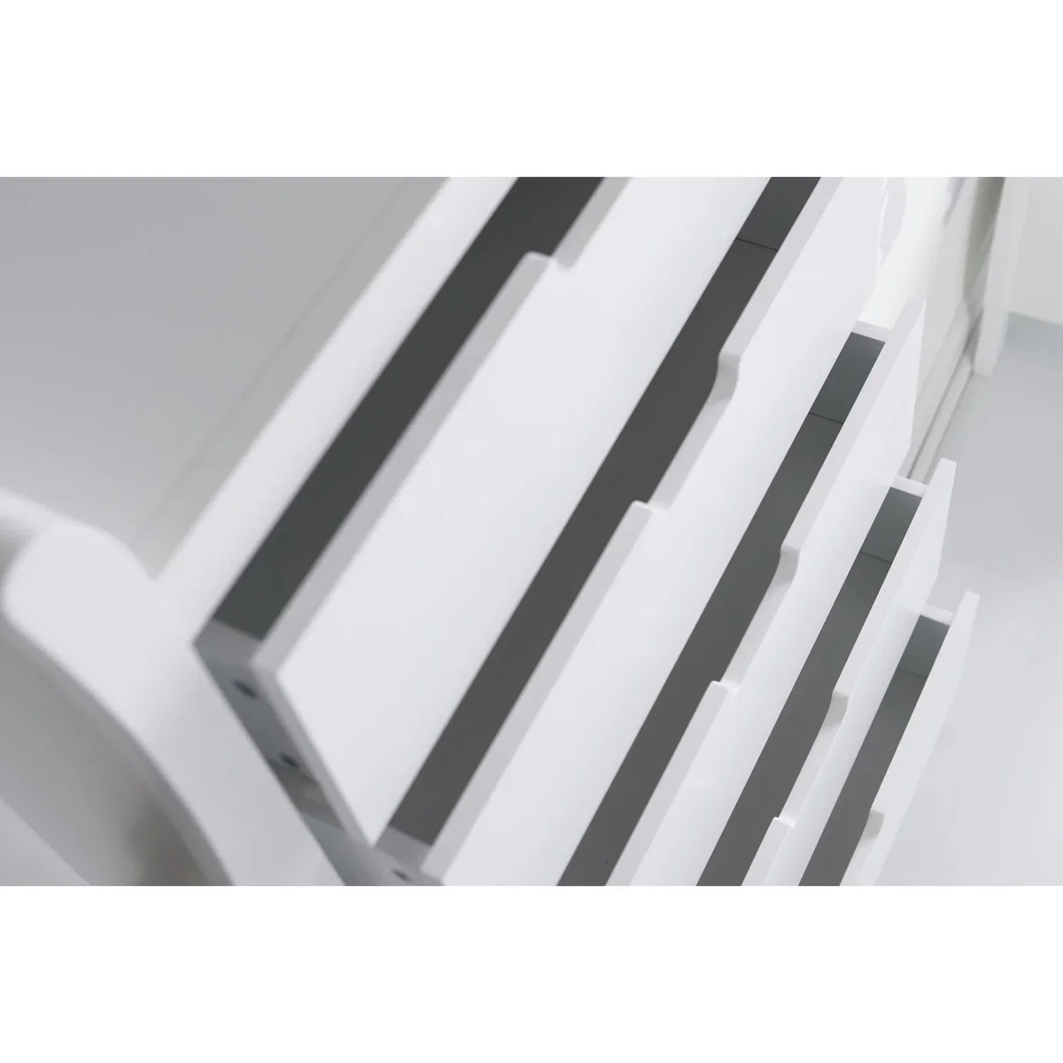 Obaby Stamford Sleigh Tall 5 Drawer Chest - White – image 2