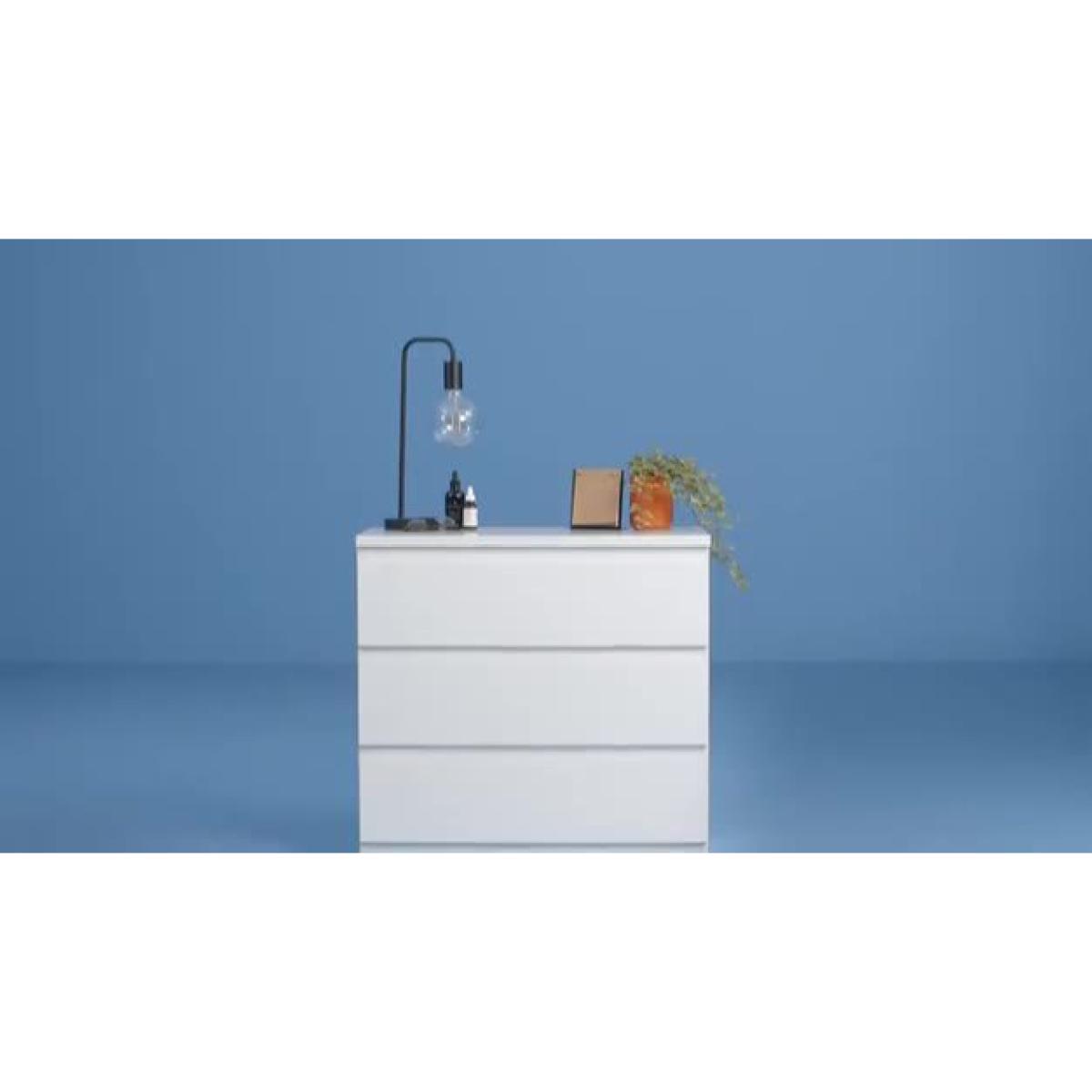 Habitat Jenson Gloss 3 Drawer Chest - White – image 2