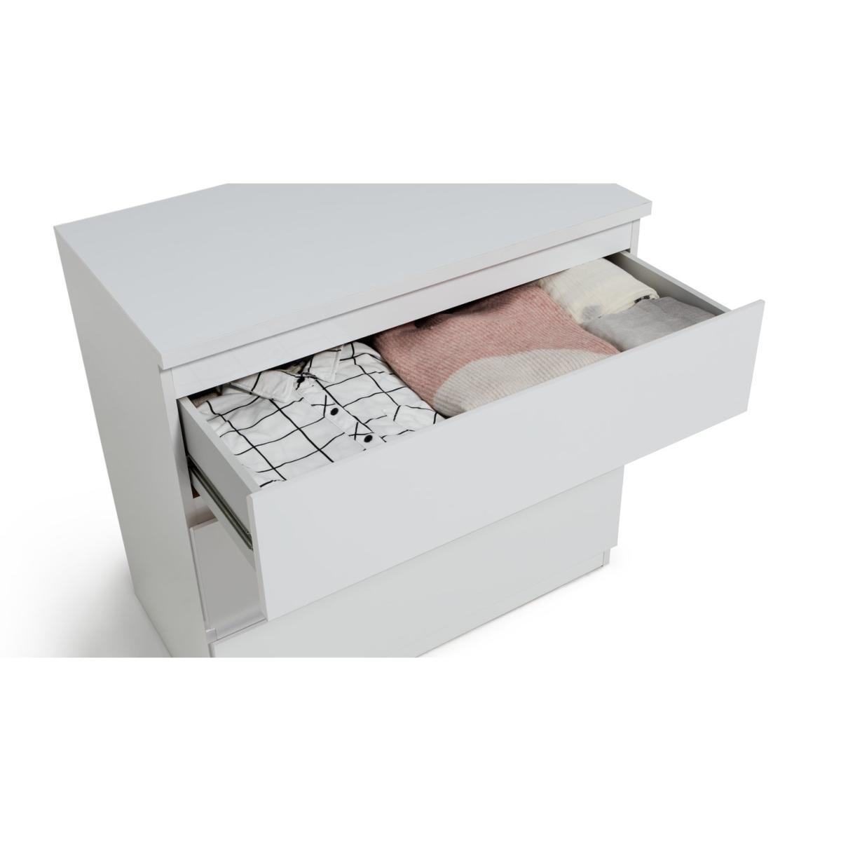 Habitat Jenson Gloss 3 Drawer Chest - White – image 4