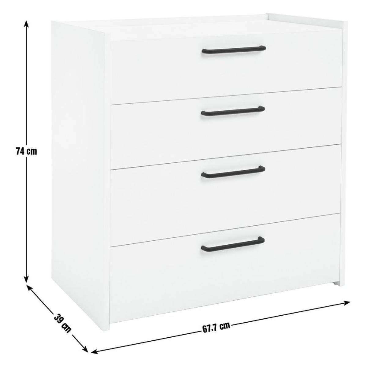 Habitat Oldham Wide 4 Drawer Chest - Green – image 3