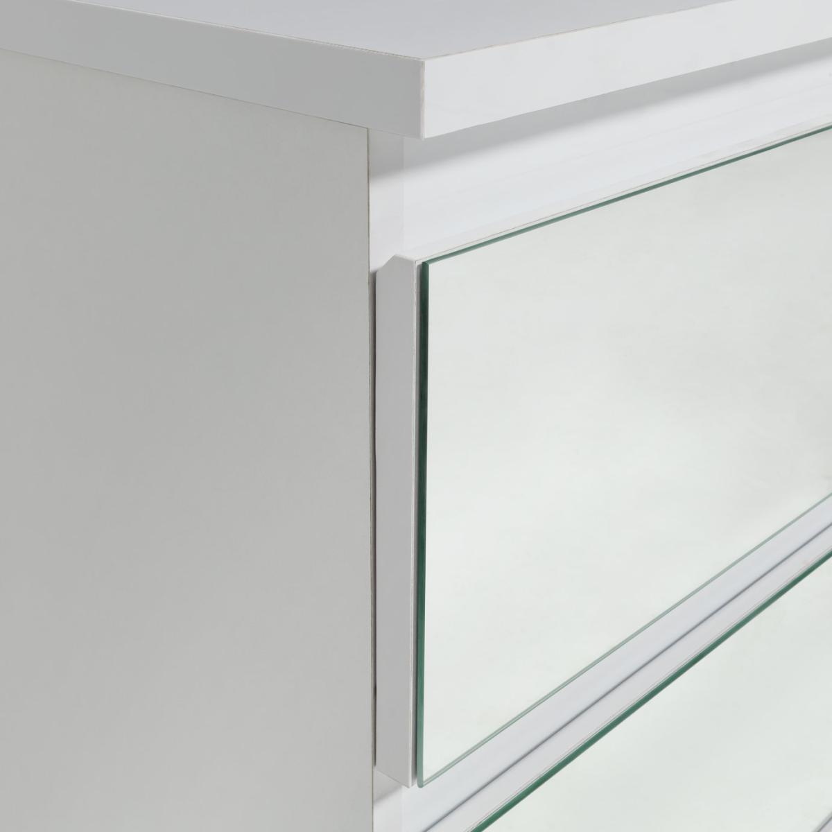 Habitat Jenson 3+3 Drawer Mirrored Chest - White – image 8