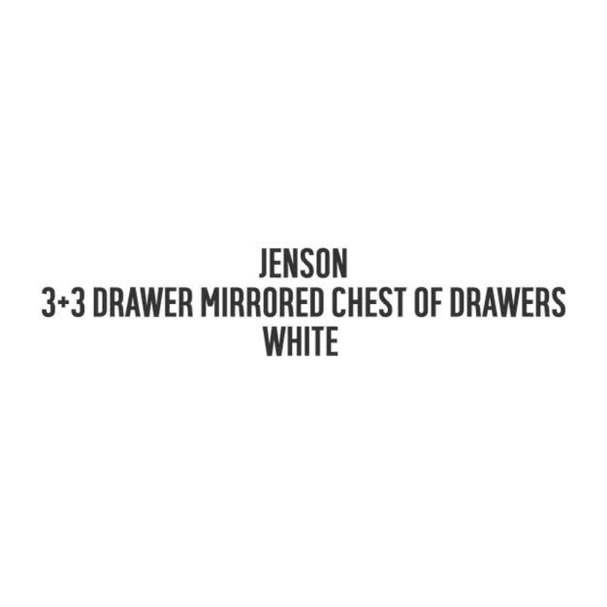 Habitat Jenson 3+3 Drawer Mirrored Chest - White – image 9