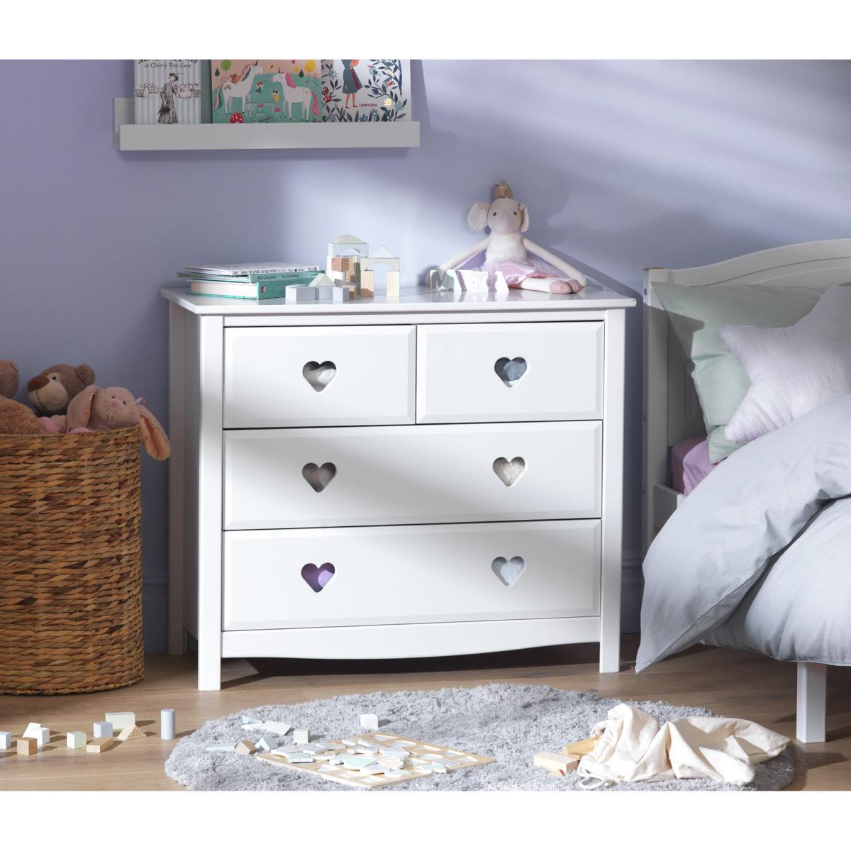 Habitat Kids Mia 2+2 Chest of Drawers - White – image 1