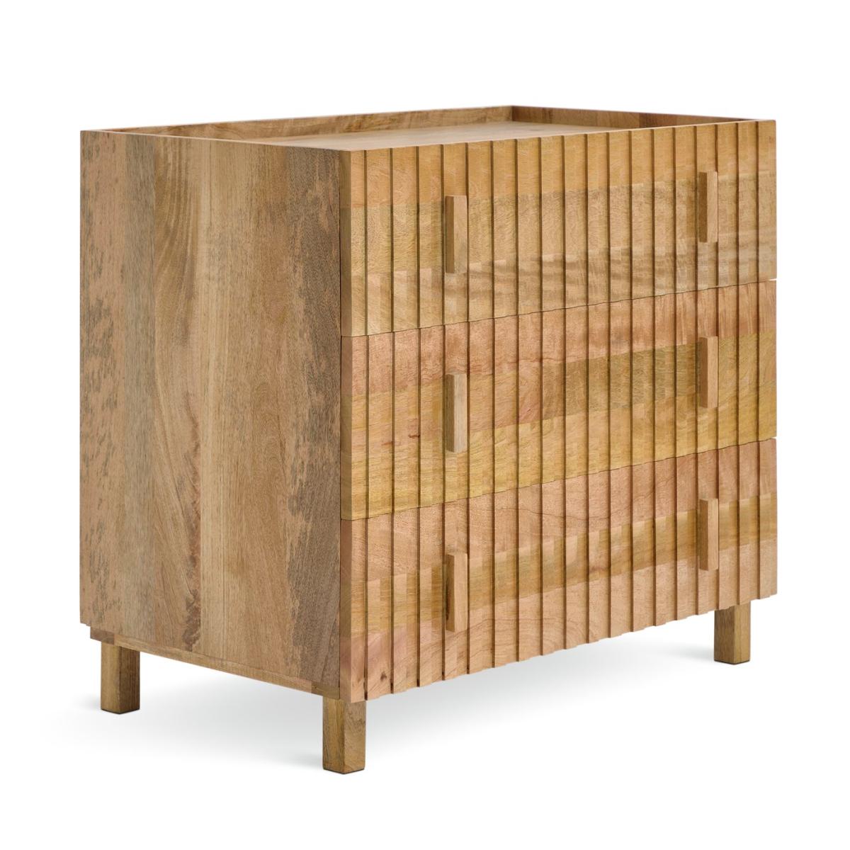 Habitat Jericho 3 Drawer Chest - Natural – image 3
