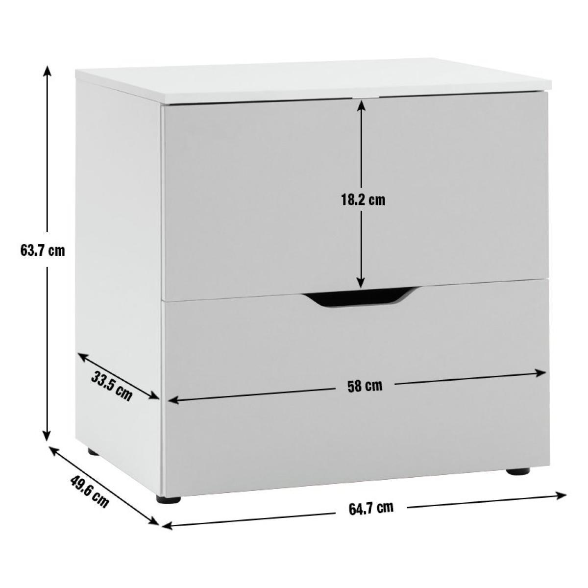 Habitat Kids Pod 2 Drawer Low Chest of Drawers - Orange – image 3