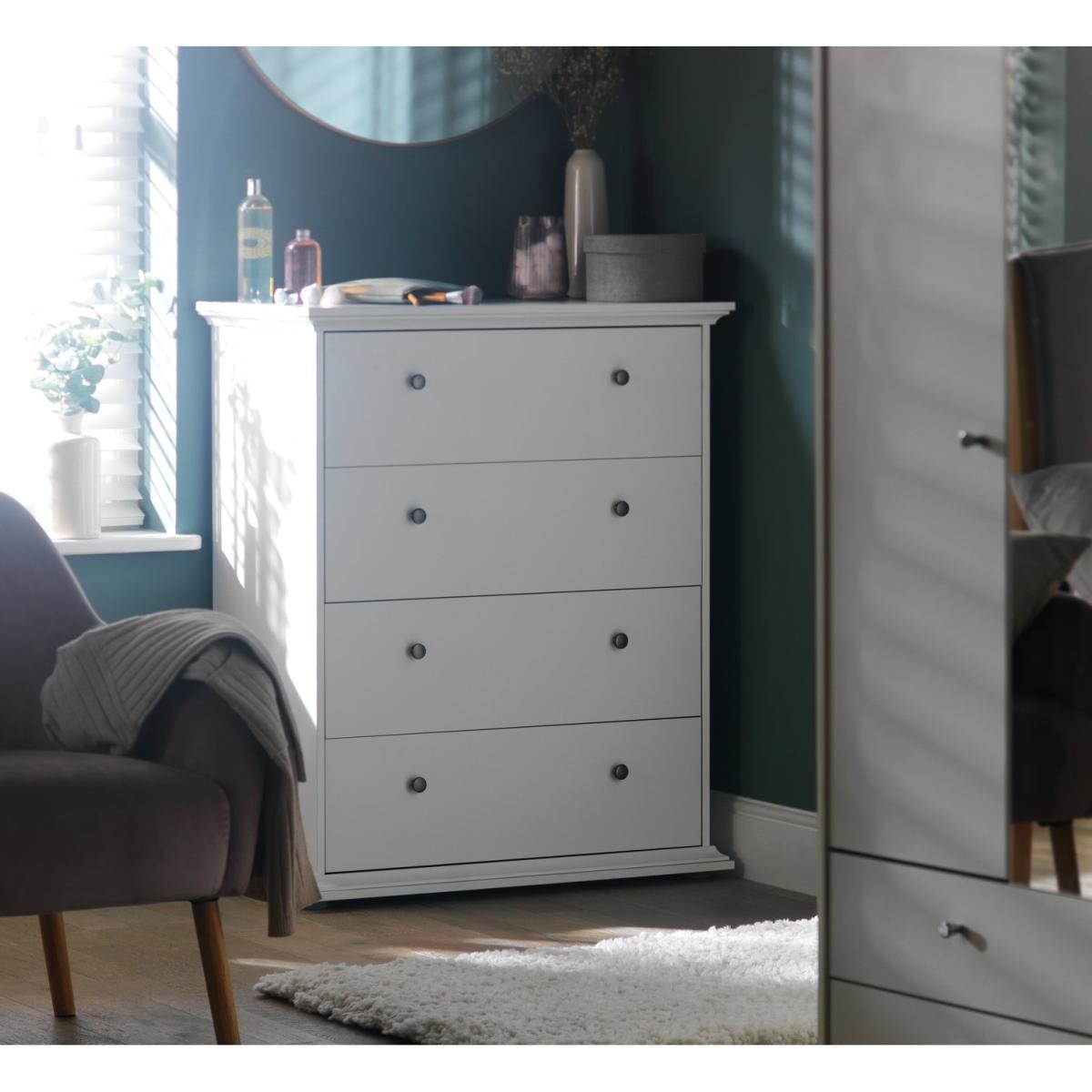 Habitat Heathland 4 Drawer Chest - White – image 3