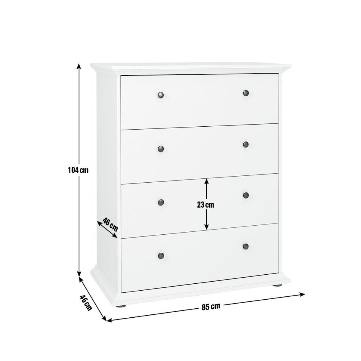 Habitat Heathland 4 Drawer Chest - White – image 10