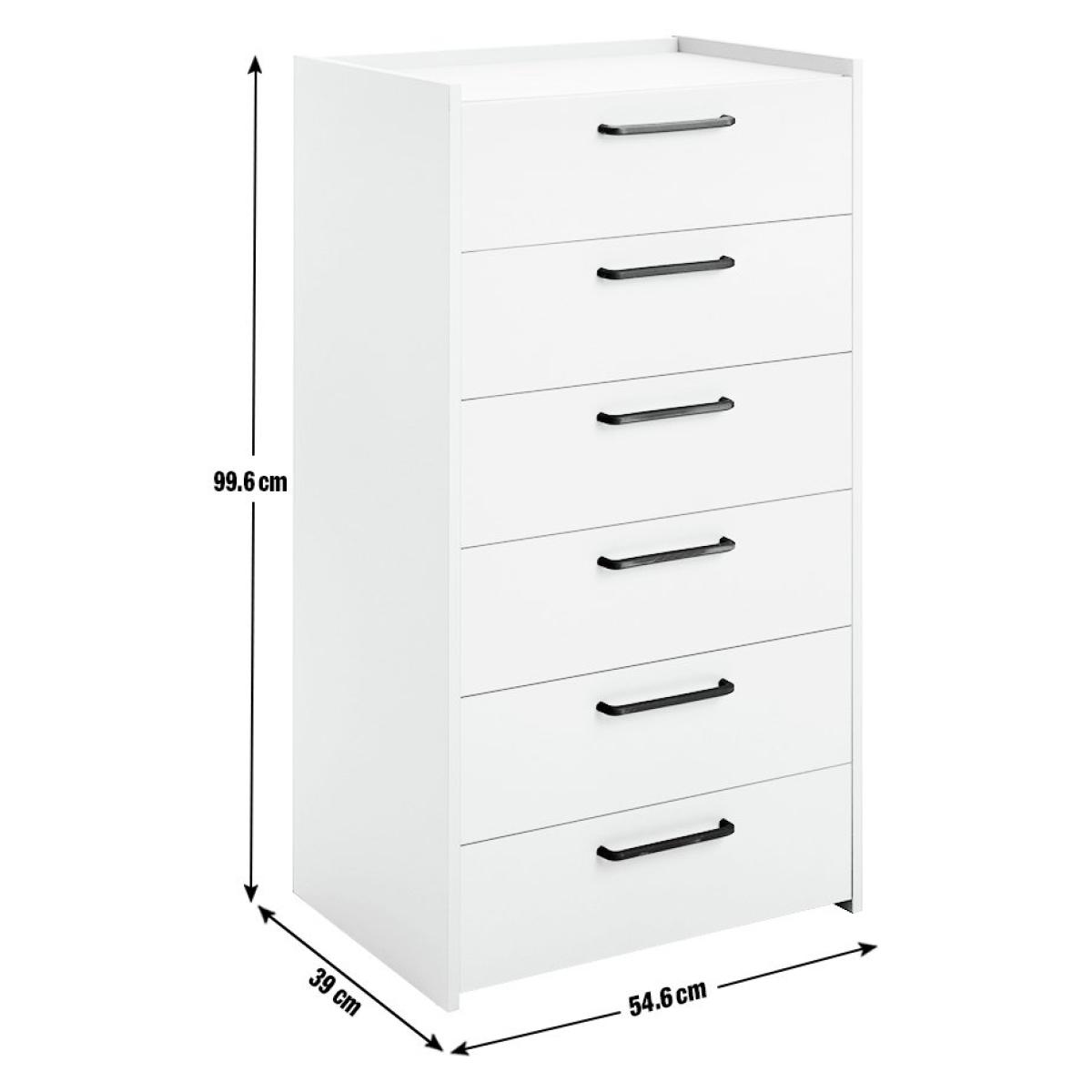 Habitat Oldham 6 Drawer Chest - White – image 3