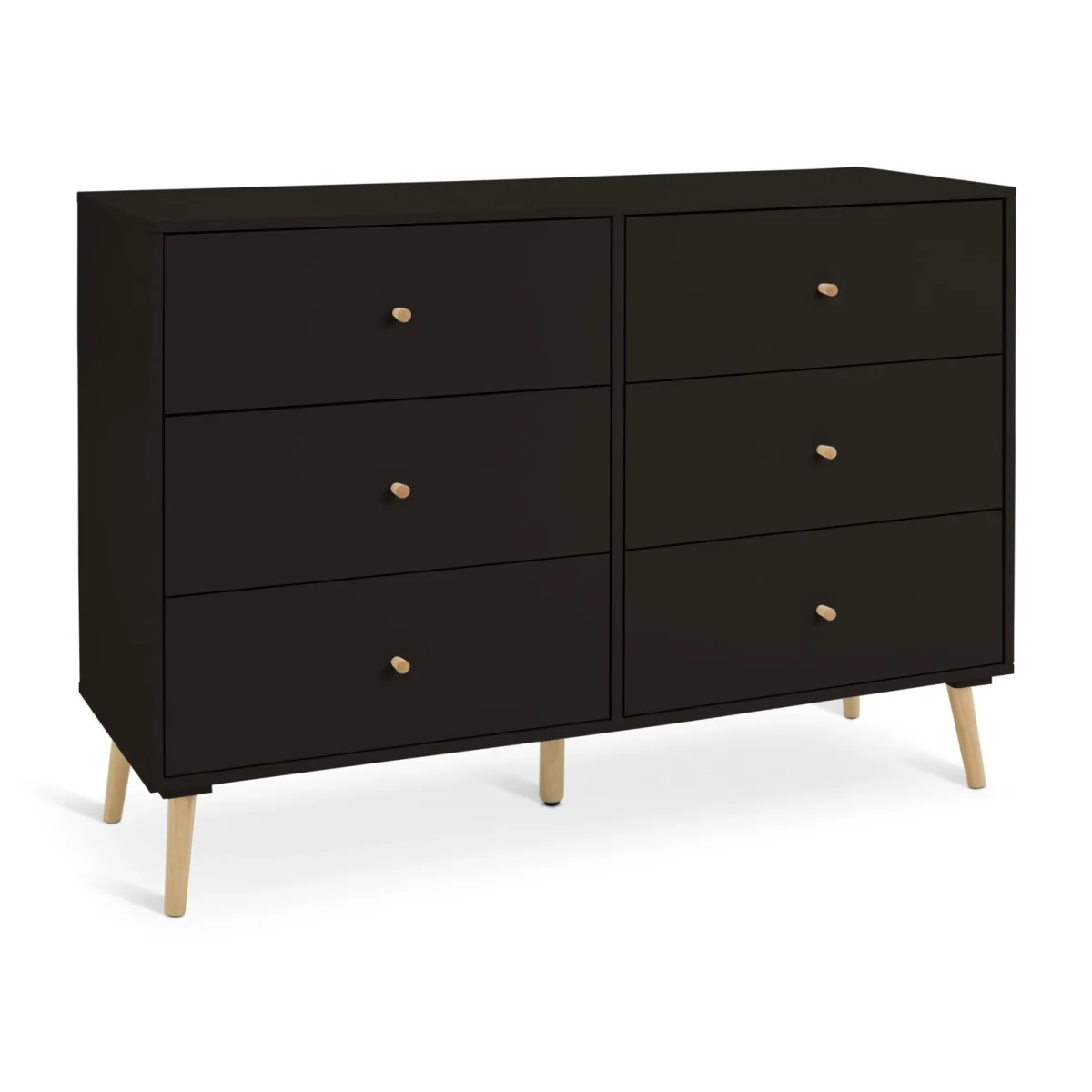 Habitat Otto 6 Drawer Chest - Black – image 2