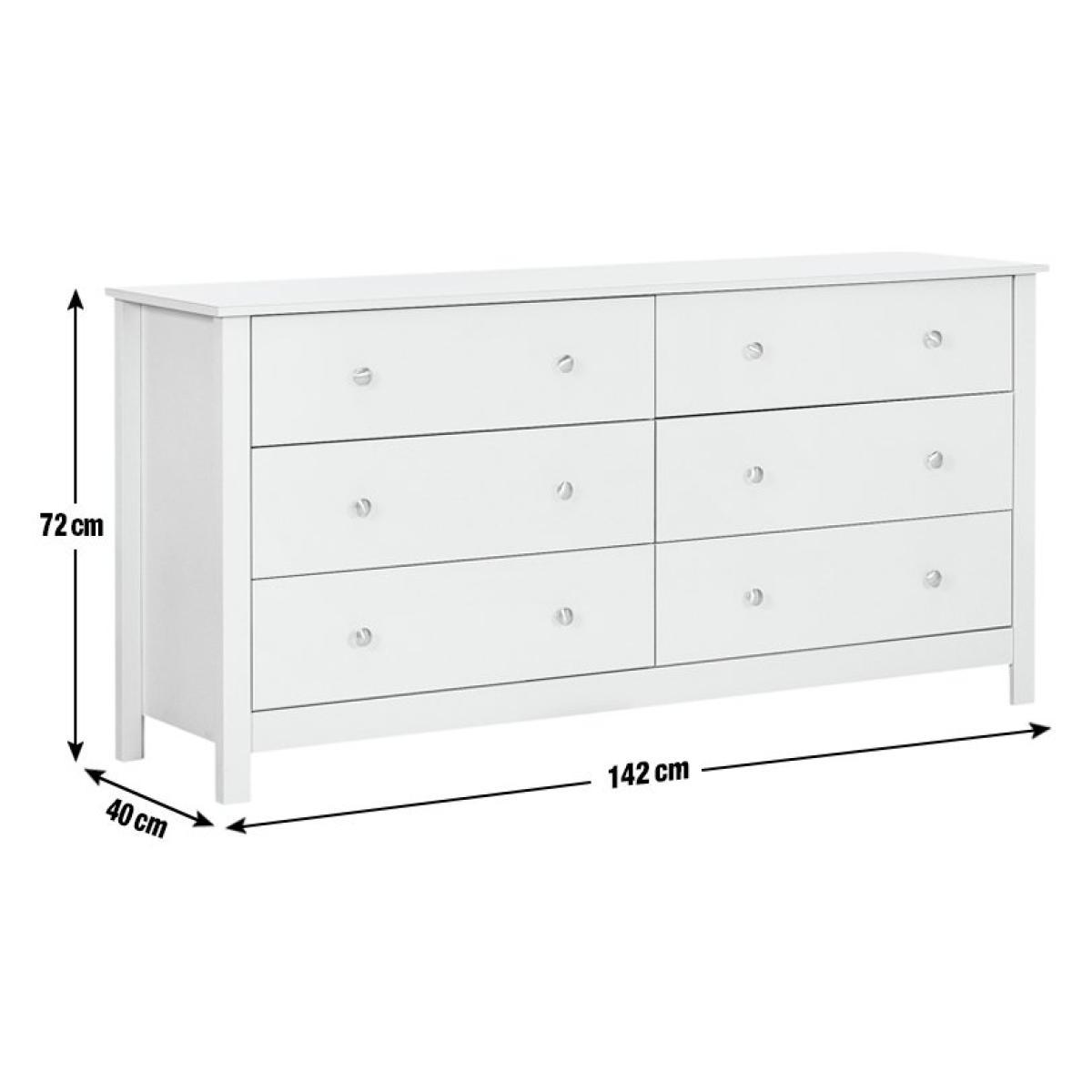 Habitat Osaka 3+3 Drawer Chest of Drawers - White – image 11