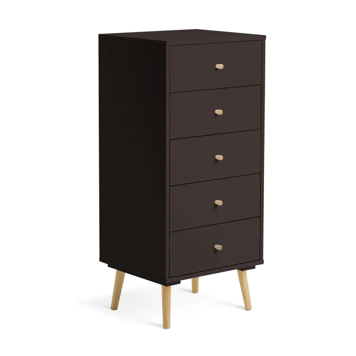 Habitat Otto 5 Drawer Tallboy - Black – image 2