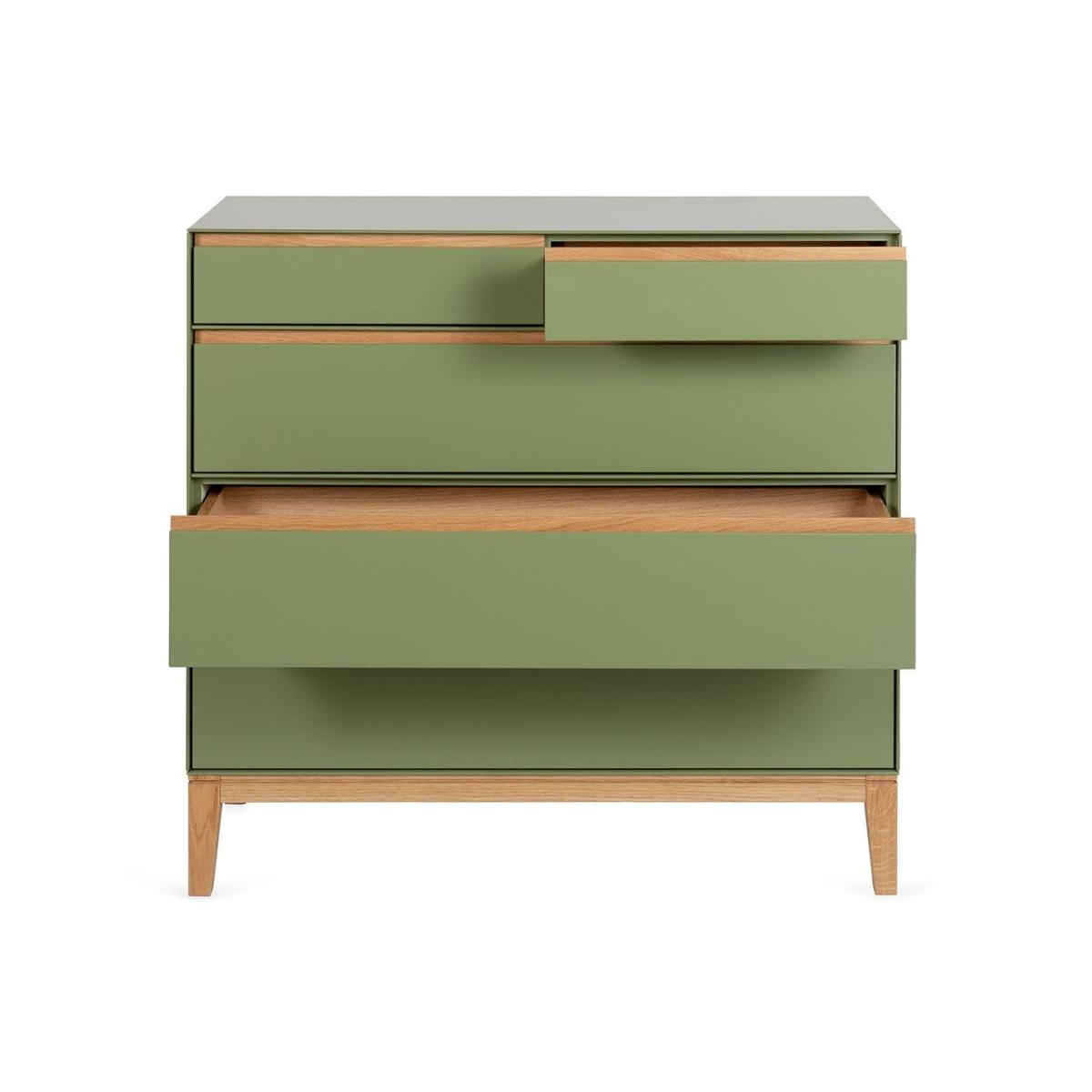 Heal's Lars 5 Drawer Chest Olive Green – image 4