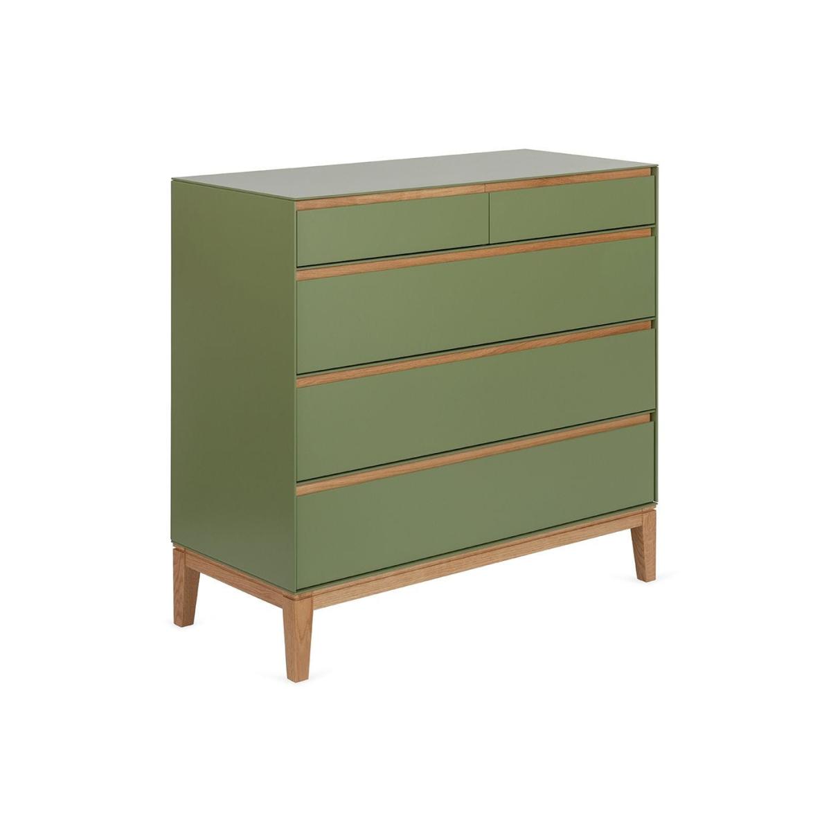 Heal's Lars 5 Drawer Chest Olive Green – image 6