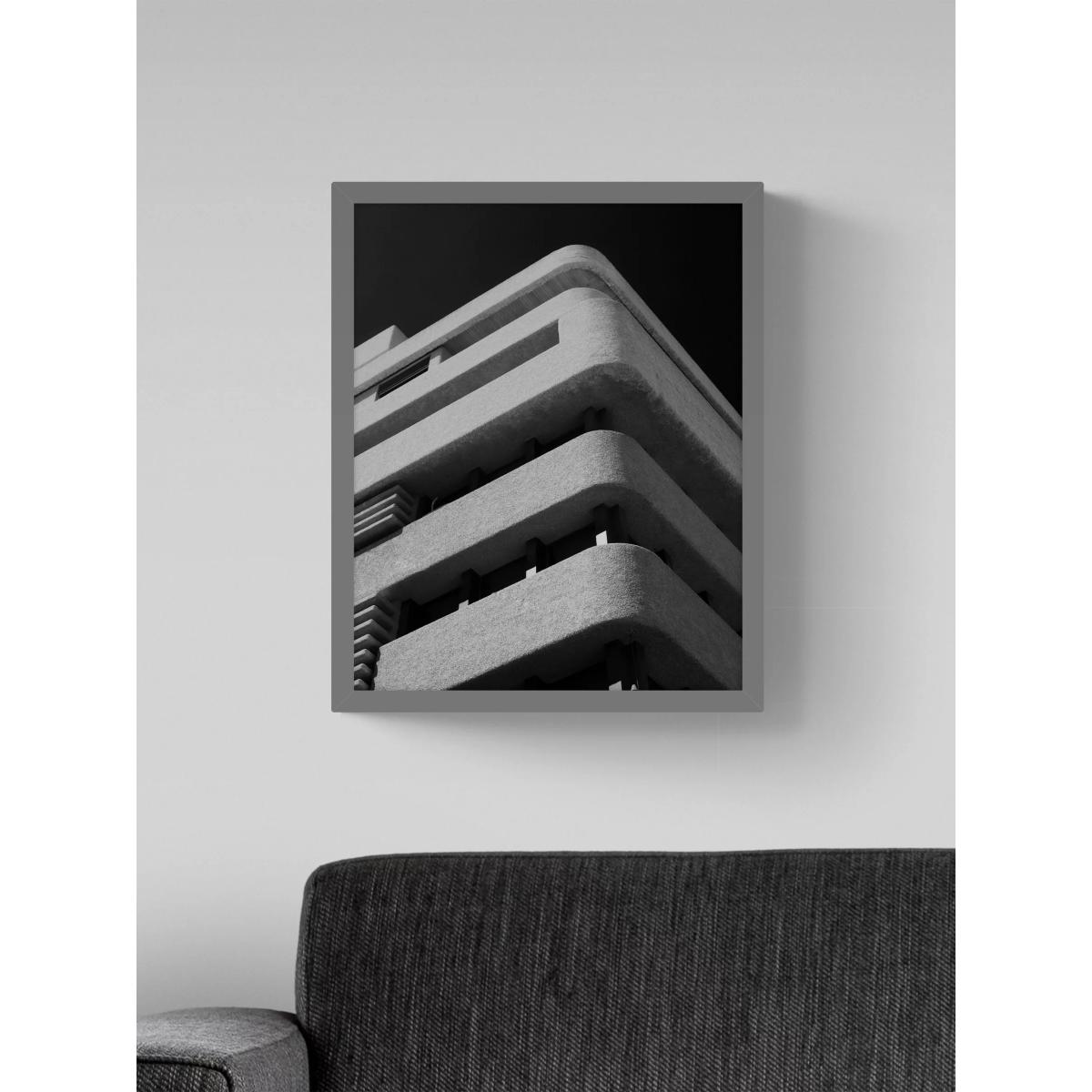 Phil Openshaw - 'Concrete Corners' Framed Photographic Print, 53.5 x 43.5cm, Black/White – image 2
