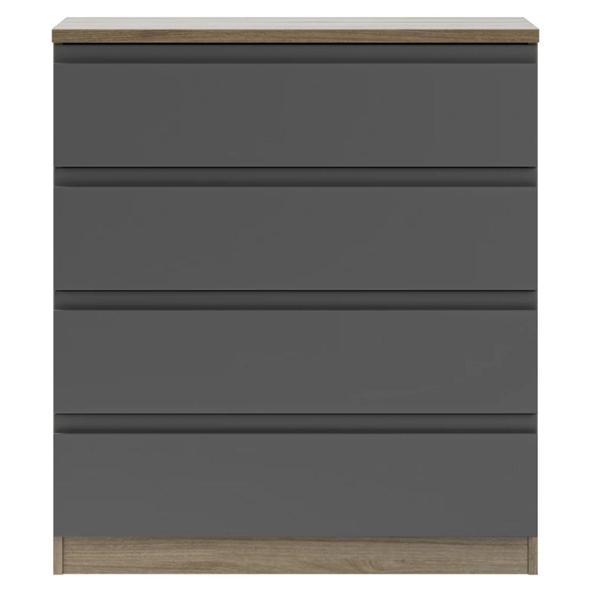 ANYDAY John Lewis & Partners Mix it Wide 4 Drawer Chest, Matt Graphite/Grey Ash – image 2