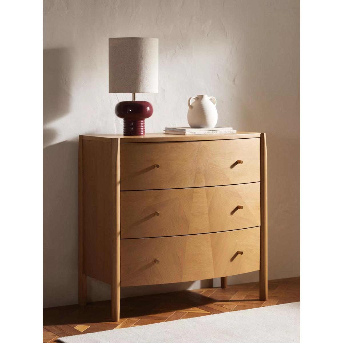 John Lewis Rise 3 Drawer Chest, Natural – image 2