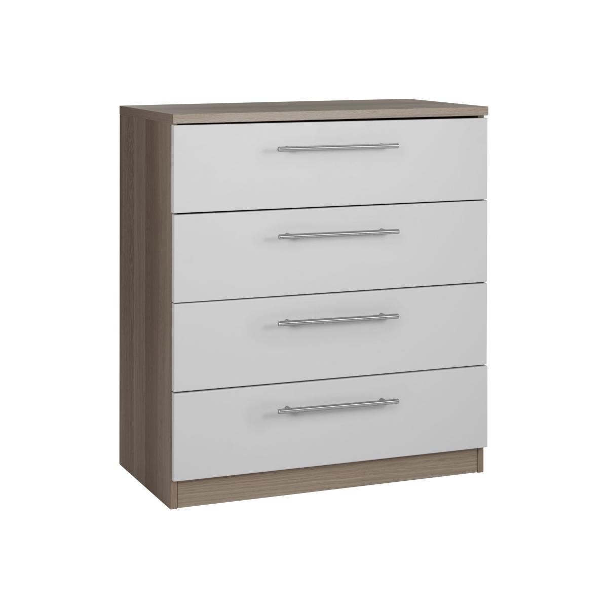 ANYDAY John Lewis & Partners Mix it T-Bar Handle Wide 4 Drawer Chest, House Smoke/Grey Ash – image 1