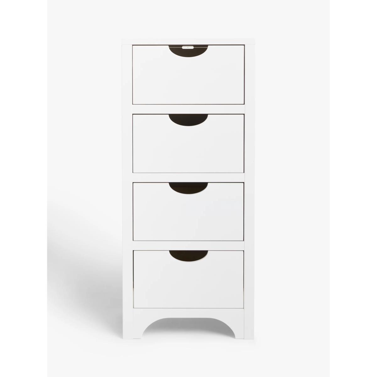 John Lewis Arc Kids' Tall Chest of Drawers, White – image 3