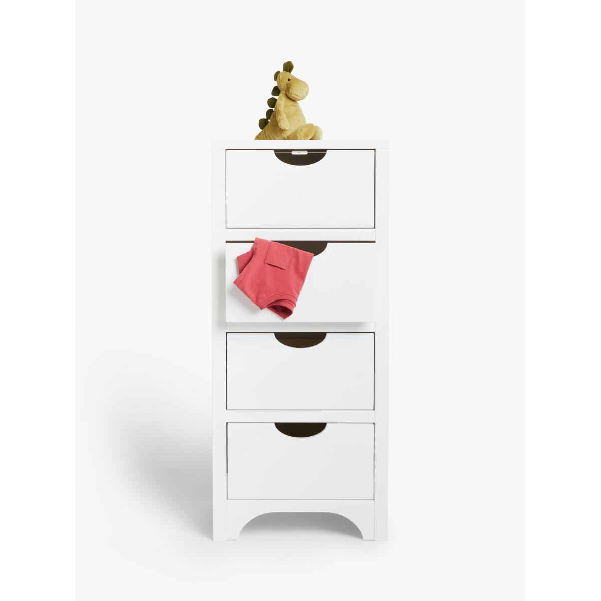 John Lewis Arc Kids' Tall Chest of Drawers, White – image 5