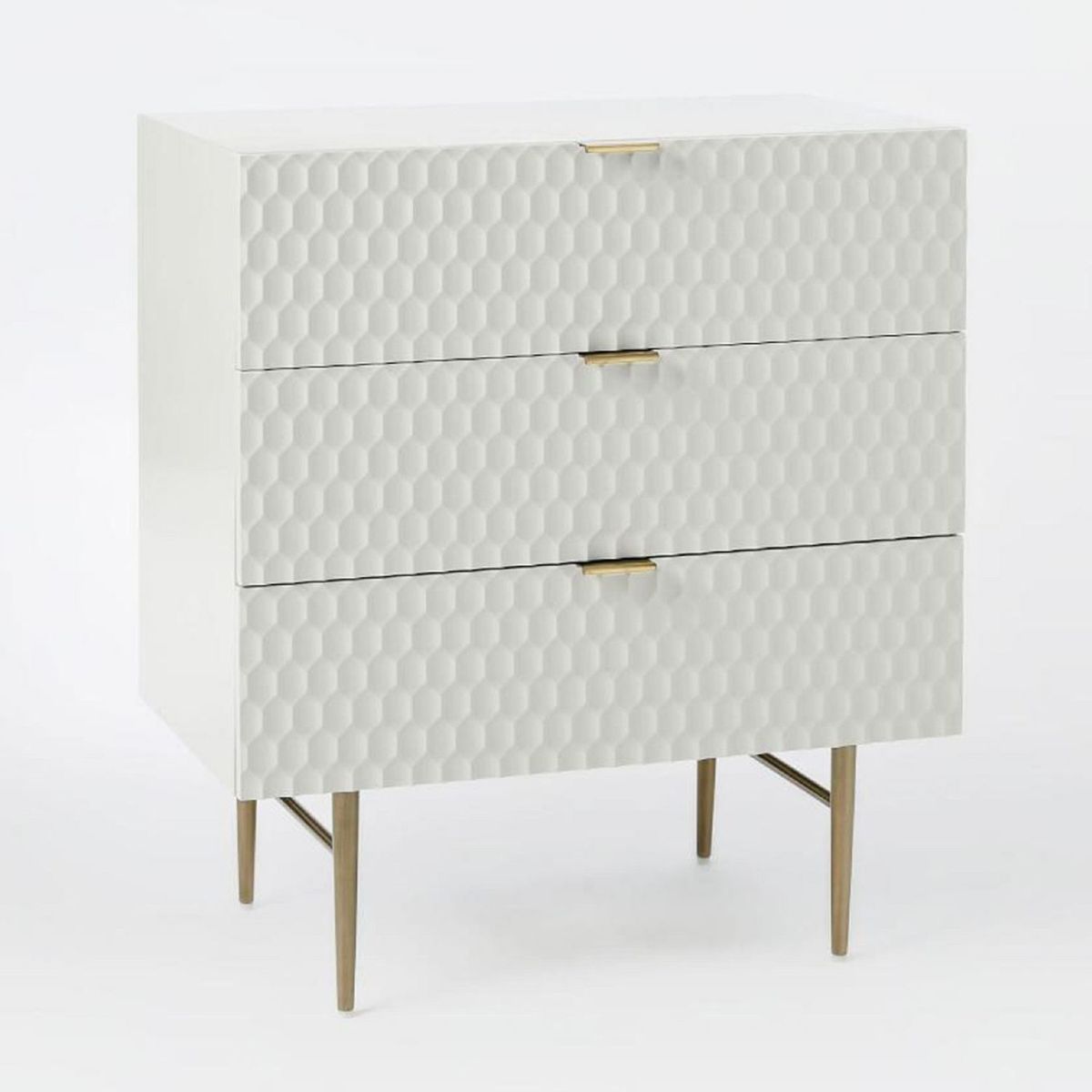 west elm Audrey 3 Drawer Chest, Parchment – image 2