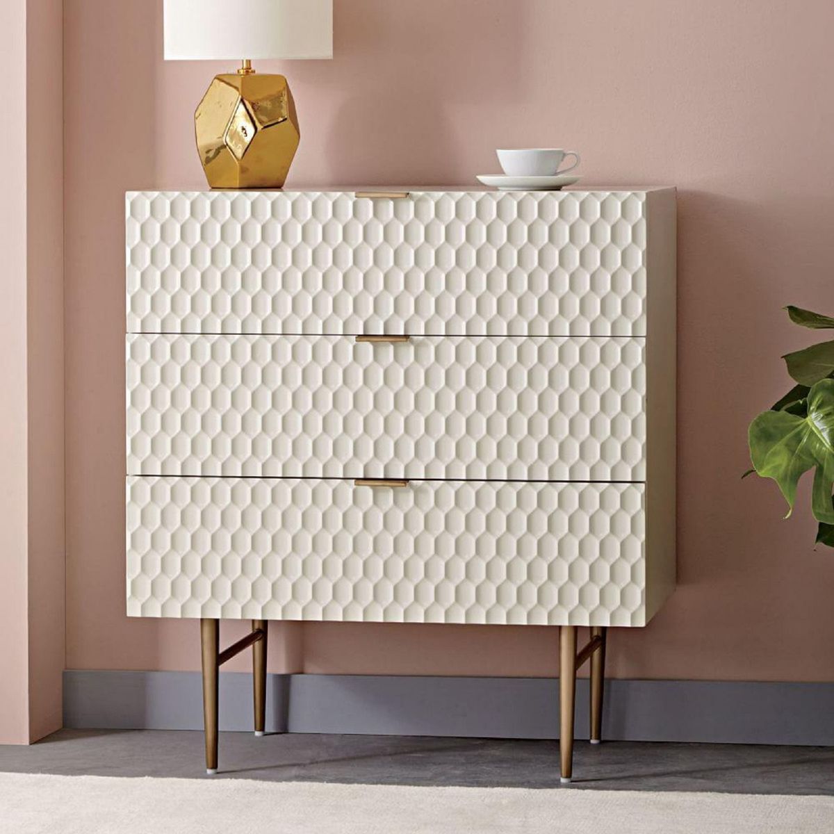 west elm Audrey 3 Drawer Chest, Parchment – image 5