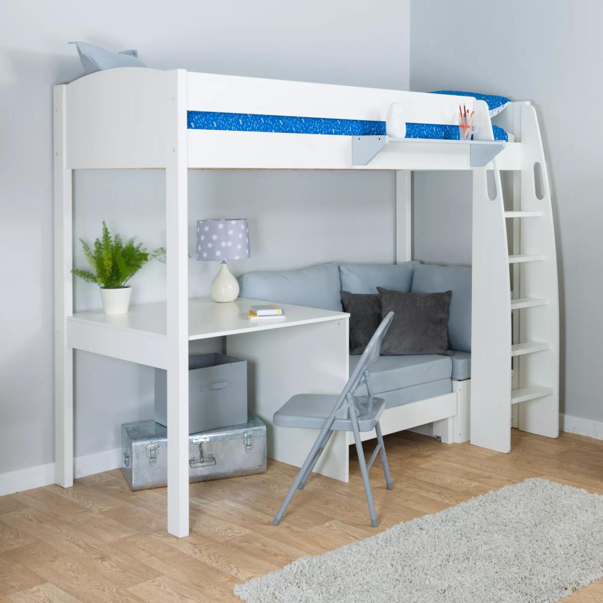 Stompa Uno S Plus High-Sleeper Bed with Fixed Desk and Chair Bed – image 3