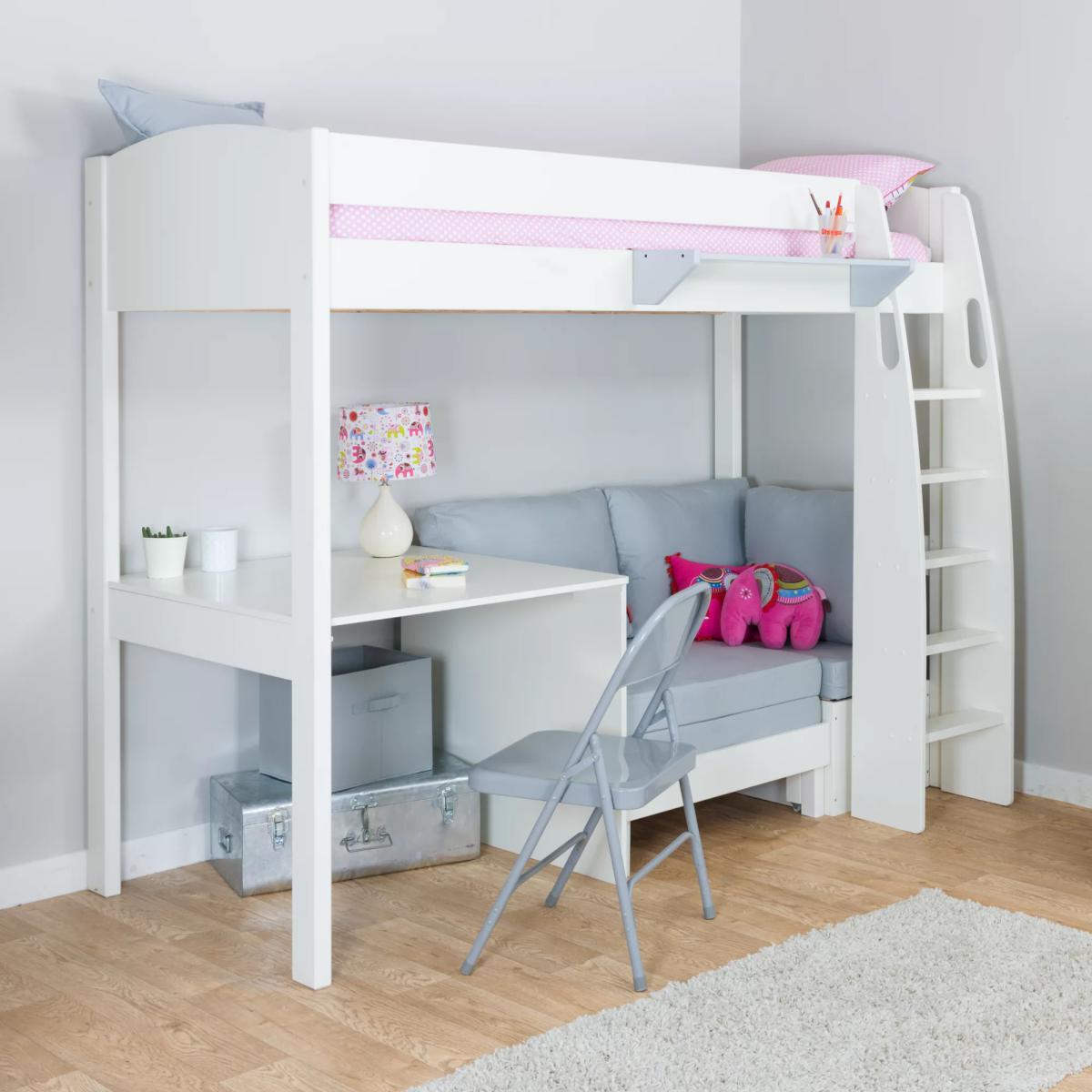 Stompa Uno S Plus High-Sleeper Bed with Fixed Desk and Chair Bed – image 4