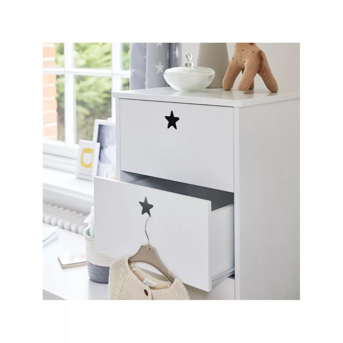 Great Little Trading Co Star Bright Tall 5 Drawer Chest, White – image 2