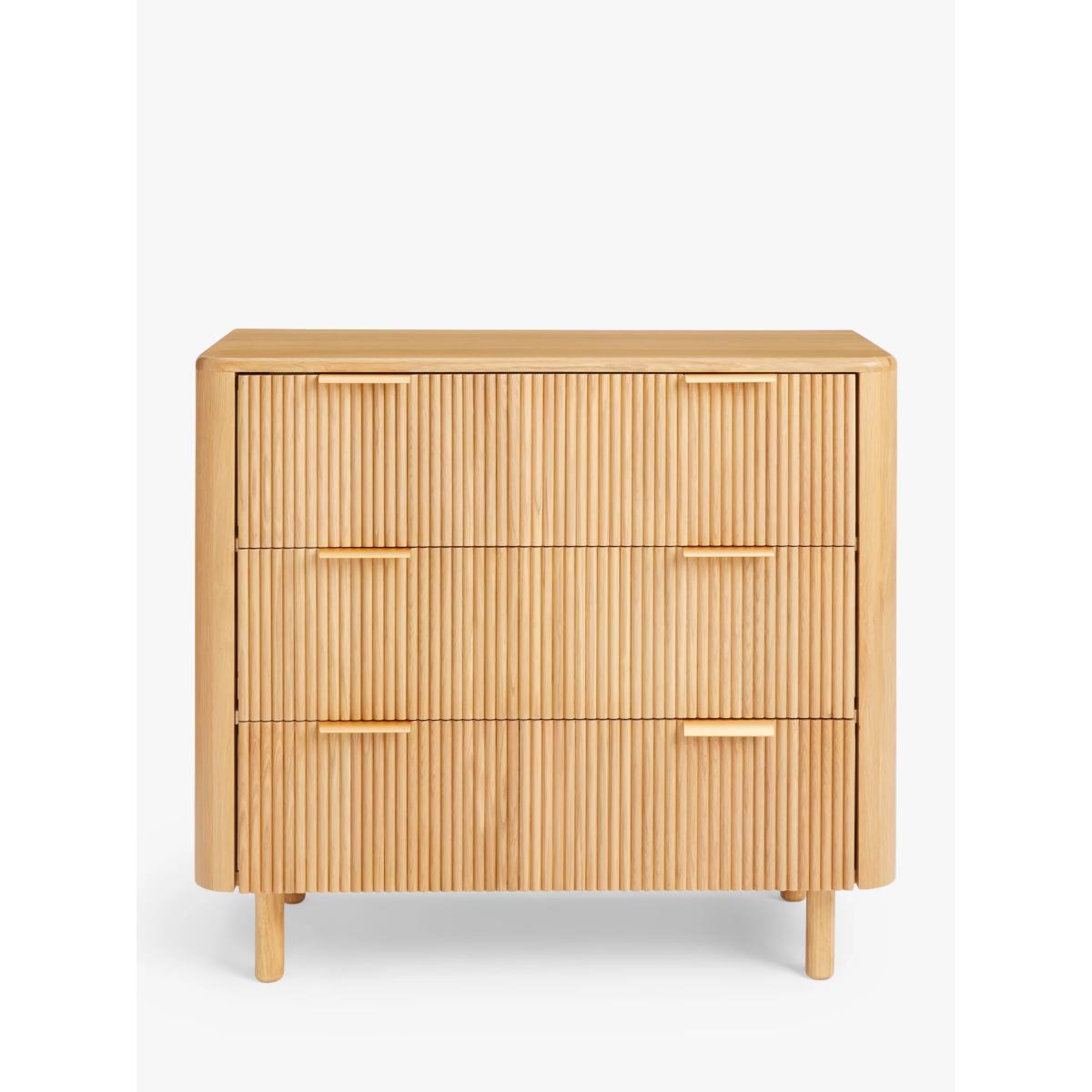 John Lewis Natural Contemporary 3 Drawer Chest, Natural – image 4