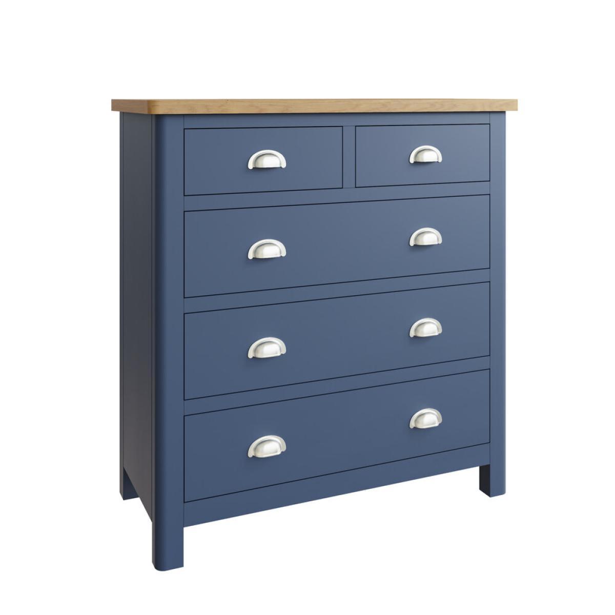 Ruskin Blue 5 Drawer Chest – image 2